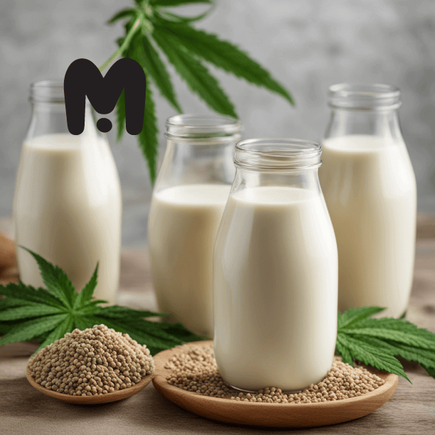 Hemp Milk Drug Test myth with 4 bottle milk