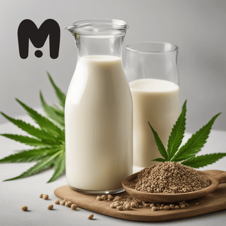 Hemp Milk vs Soy Milk with 2 jar milk